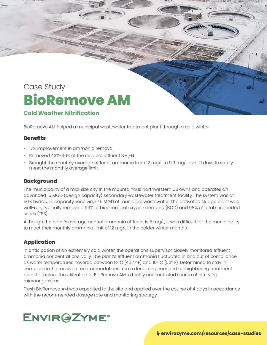 BioRemove AM Case Study - Cold Weather