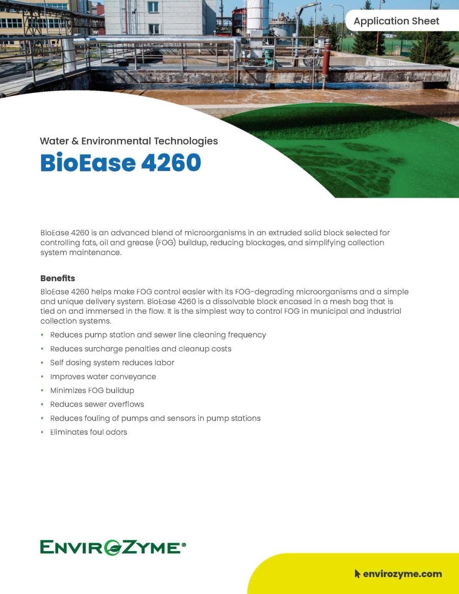 BioEase 4260 Application Sheet