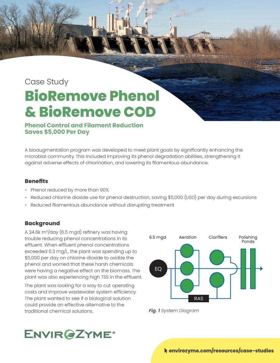 BioRemove Phenol Case Study